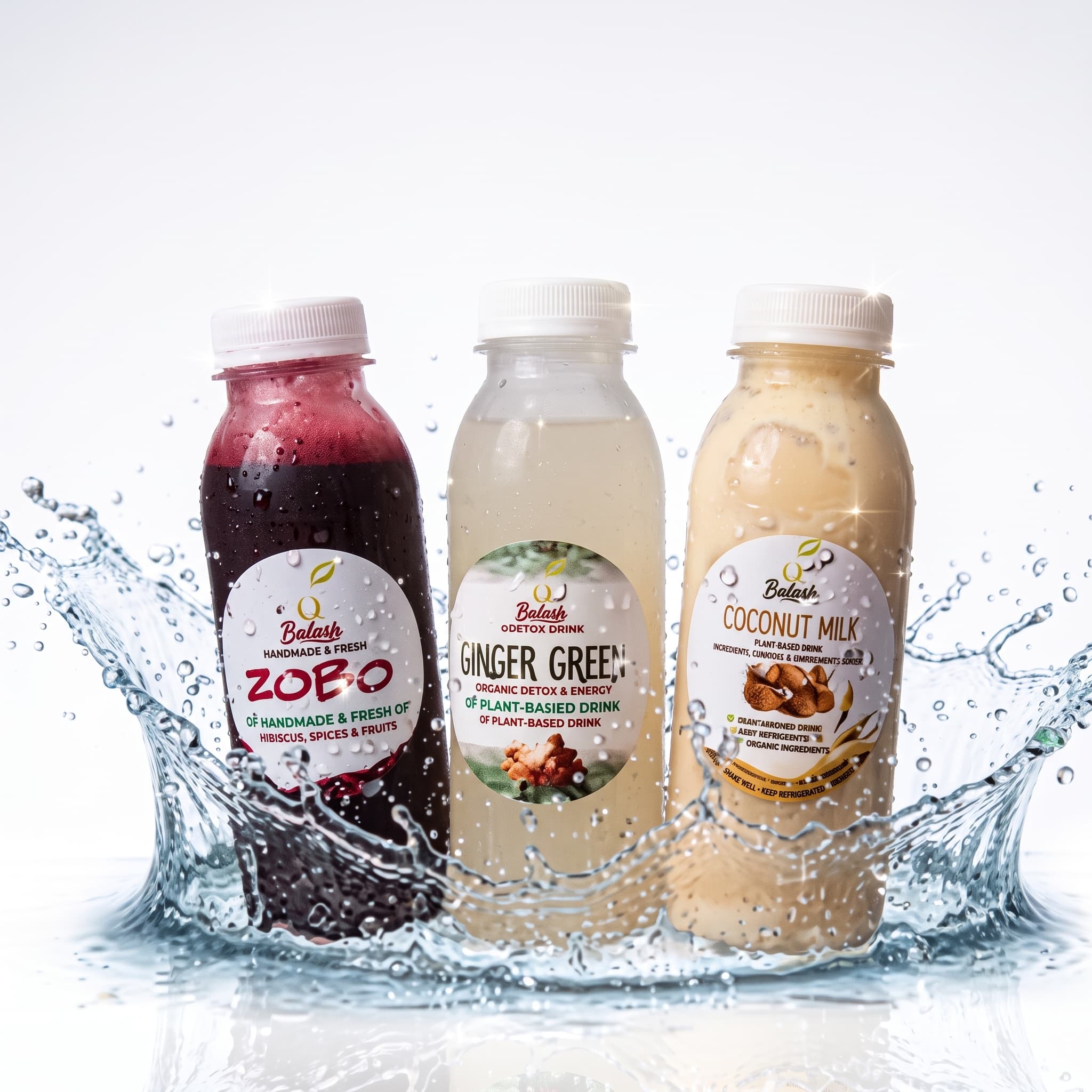 Kedesh natural beverages — Zobo, Ginger Green, and Coconut Milk